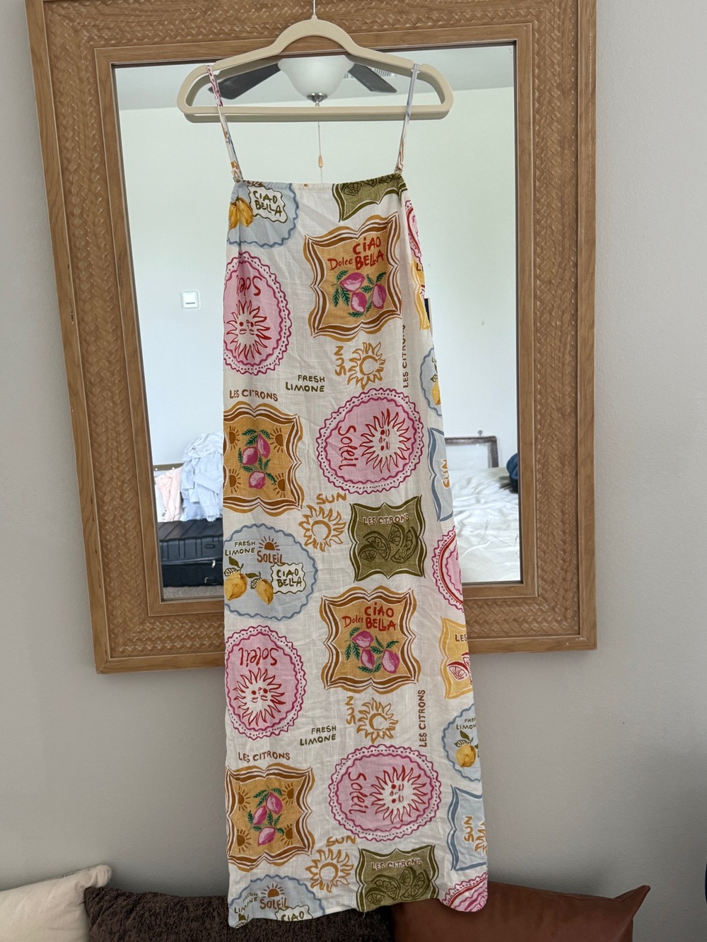 Paper Heart Floral Print Maxi Dress XL NWT Rayon Linen Summer